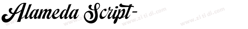 Alameda Script字体转换